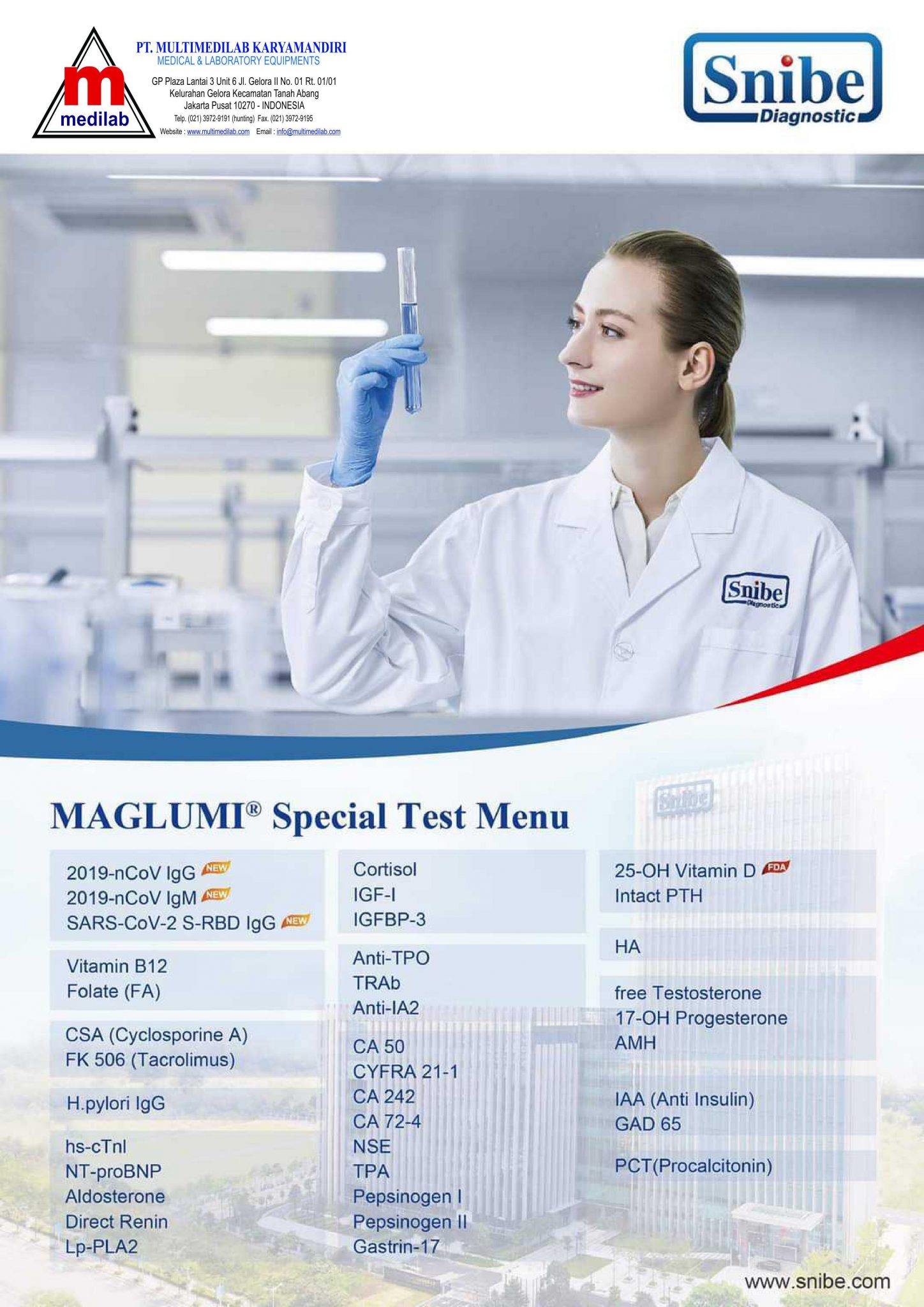 PT MULTIMEDILAB KARYAMANDIRI Medical & Laboratory Equipments